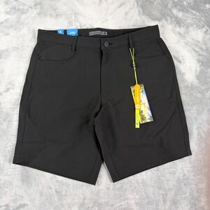NWT Kyodan Golf Performance Chino Shorts Black Mens Size 32 4 Way Stretch UPF 50